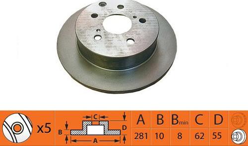 SB BR21190 - Disque de frein cwaw.fr