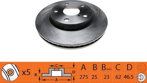 SB BR21192T - Disque de frein cwaw.fr