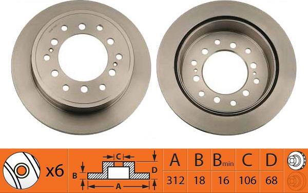 SB BR21140T - Disque de frein cwaw.fr