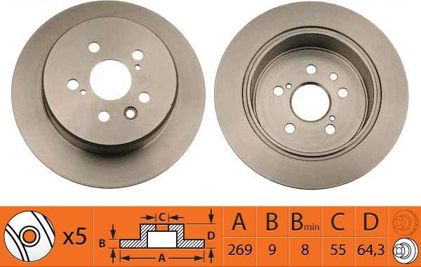 SB BR21148 - Disque de frein cwaw.fr