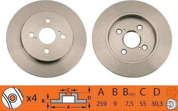 SB BR21169 - Disque de frein cwaw.fr