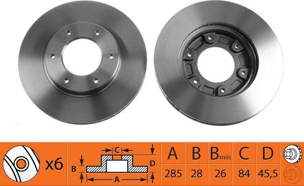 SB BR21161T - Disque de frein cwaw.fr