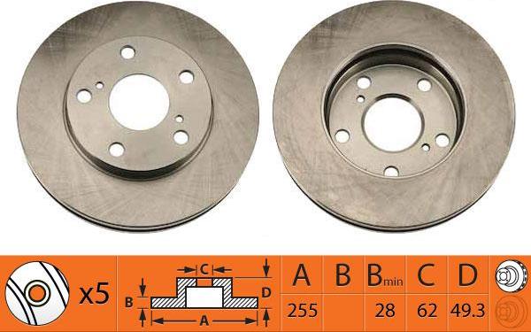 SB BR21105T - Disque de frein cwaw.fr