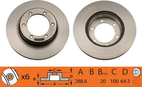 SB BR21103T - Disque de frein cwaw.fr