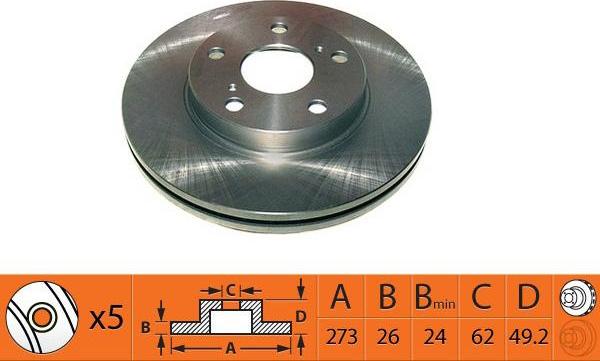 SB BR21183T - Disque de frein cwaw.fr