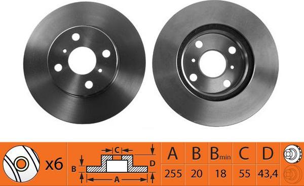 SB BR21128T - Disque de frein cwaw.fr