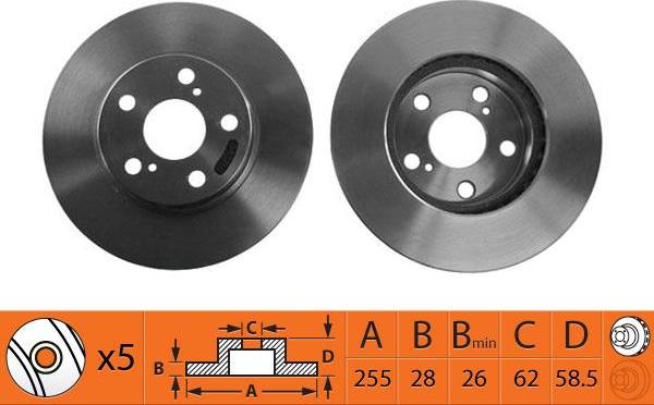 SB BR21178T - Disque de frein cwaw.fr