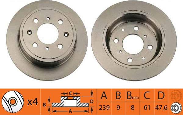 SB BR28104 - Disque de frein cwaw.fr