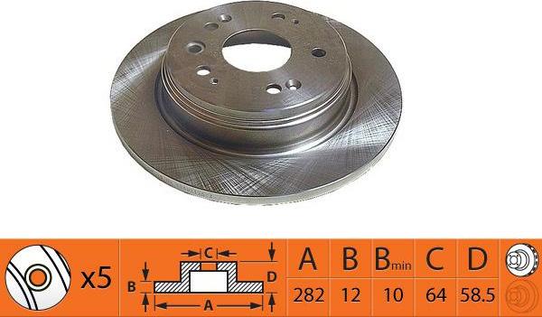 SB BR28121 - Disque de frein cwaw.fr