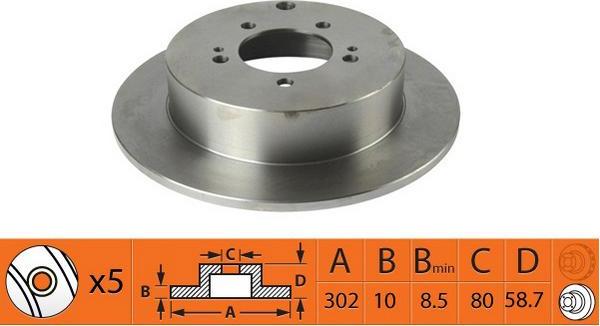 SB BR23135 - Disque de frein cwaw.fr