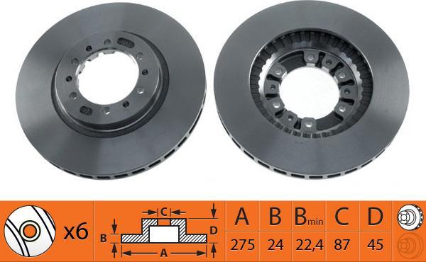 SB BR23124T - Disque de frein cwaw.fr