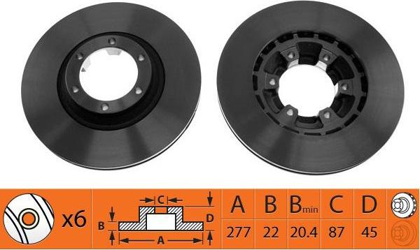 SB BR23128T - Disque de frein cwaw.fr