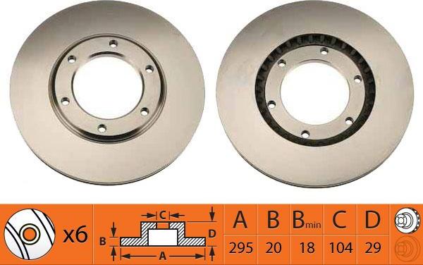 SB BR22106T - Disque de frein cwaw.fr