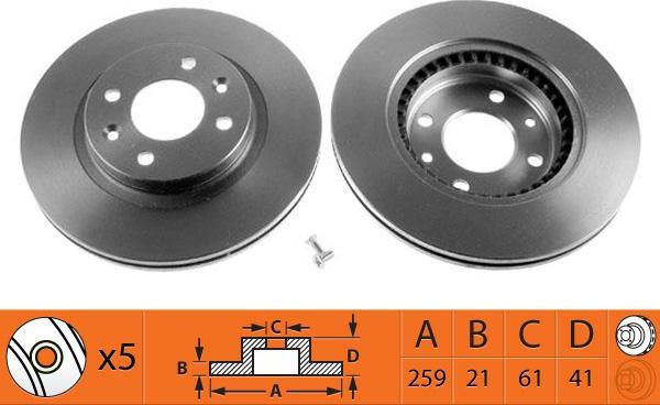 SB BR22108T - Disque de frein cwaw.fr