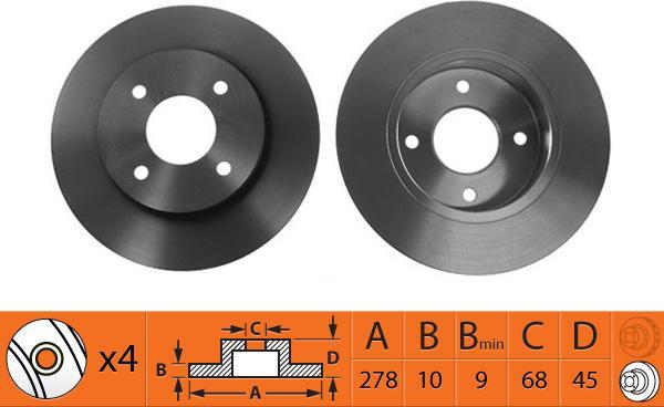 SB BR22119 - Disque de frein cwaw.fr