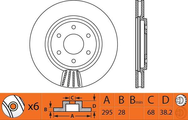 SB BR22132T - Disque de frein cwaw.fr