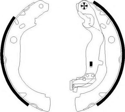 SB BS43001 - Jeu de mâchoires de frein cwaw.fr