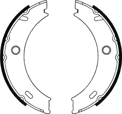 SB BS31576 - Jeu de mâchoires de frein, frein de stationnement cwaw.fr