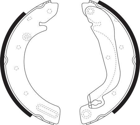 SB BS22225 - Jeu de mâchoires de frein cwaw.fr