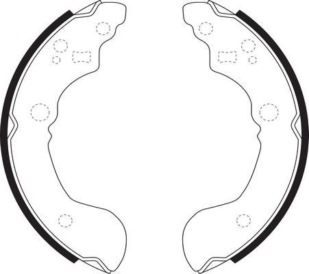 SB BS22223 - Jeu de mâchoires de frein cwaw.fr