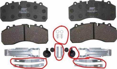 SBP SALE-07-P29108 - Kit de plaquettes de frein, frein à disque cwaw.fr