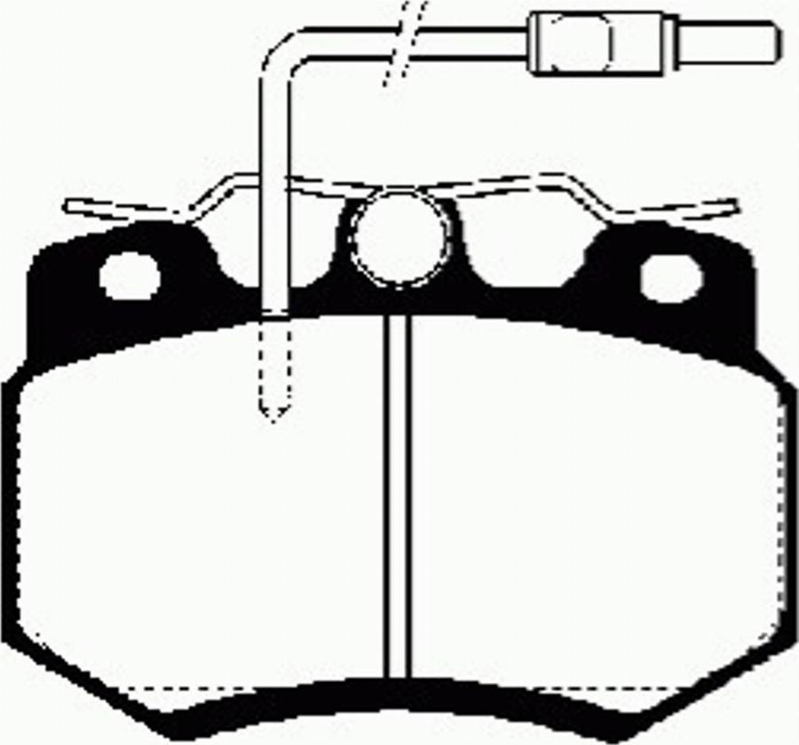 SBS 1501229951 - Kit de plaquettes de frein, frein à disque cwaw.fr