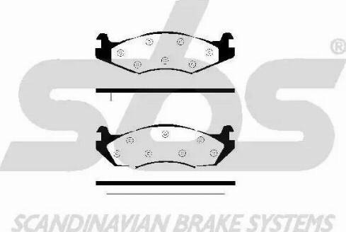 SBS 1501229966 - Kit de plaquettes de frein, frein à disque cwaw.fr