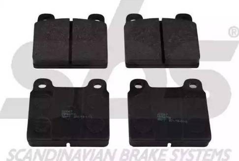 SBS 1501229907 - Kit de plaquettes de frein, frein à disque cwaw.fr