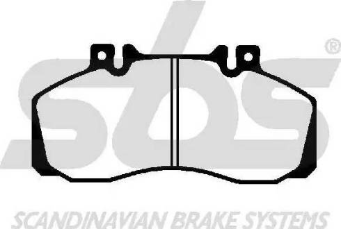 SBS 1501229976 - Kit de plaquettes de frein, frein à disque cwaw.fr