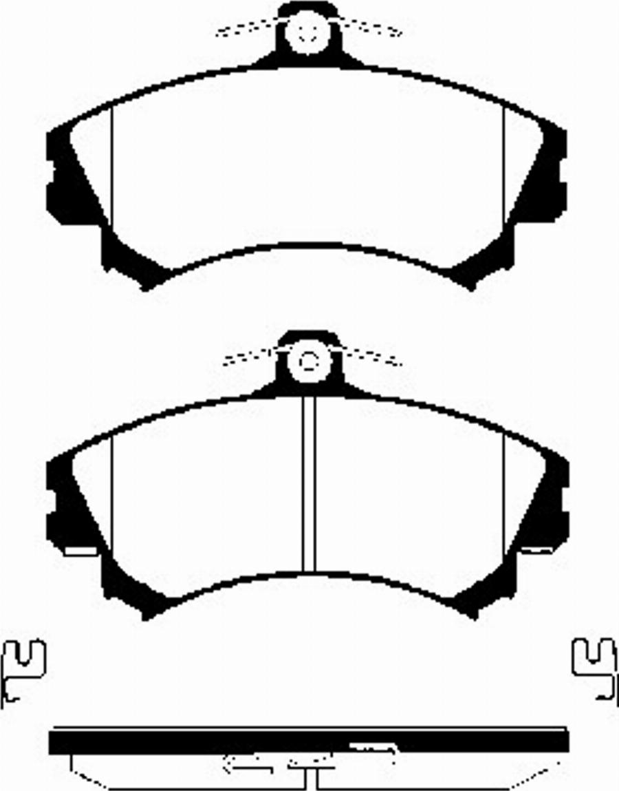 SBS 1501229977 - Kit de plaquettes de frein, frein à disque cwaw.fr