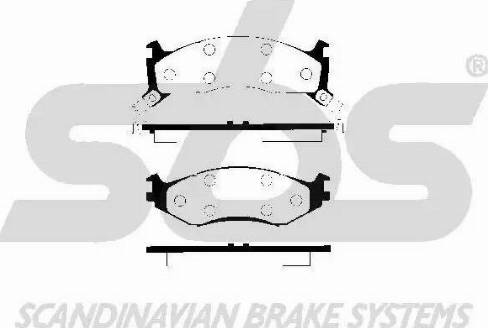 SBS 1501229306 - Kit de plaquettes de frein, frein à disque cwaw.fr