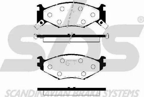 SBS 1501229307 - Kit de plaquettes de frein, frein à disque cwaw.fr