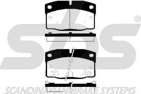 SBS 1501229211 - Kit de plaquettes de frein, frein à disque cwaw.fr