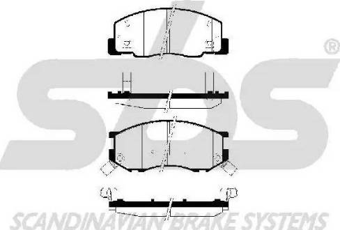 SBS 1501224545 - Kit de plaquettes de frein, frein à disque cwaw.fr