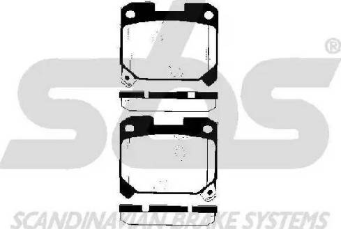 SBS 1501224541 - Kit de plaquettes de frein, frein à disque cwaw.fr