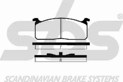 SBS 1501224507 - Kit de plaquettes de frein, frein à disque cwaw.fr