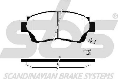 SBS 1501224535 - Kit de plaquettes de frein, frein à disque cwaw.fr