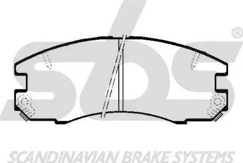 SBS 1501224527 - Kit de plaquettes de frein, frein à disque cwaw.fr