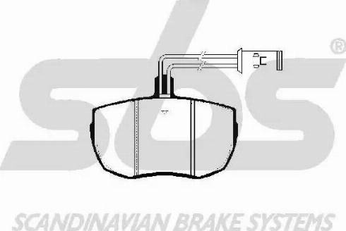 SBS 1501224004 - Kit de plaquettes de frein, frein à disque cwaw.fr