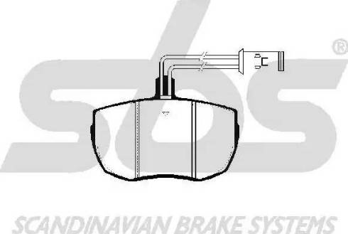 SBS 1501224011 - Kit de plaquettes de frein, frein à disque cwaw.fr