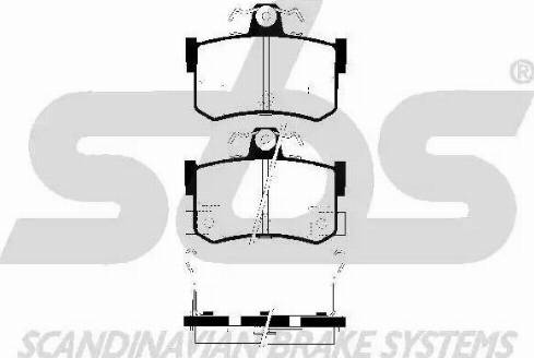 SBS 1501224017 - Kit de plaquettes de frein, frein à disque cwaw.fr