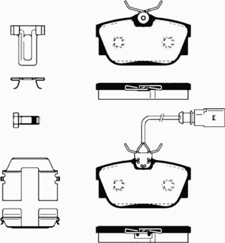 SBS 1501224753 - Kit de plaquettes de frein, frein à disque cwaw.fr