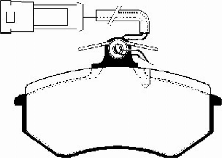 SBS 1501224711 - Kit de plaquettes de frein, frein à disque cwaw.fr