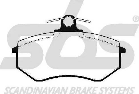 SBS 1501224720 - Kit de plaquettes de frein, frein à disque cwaw.fr