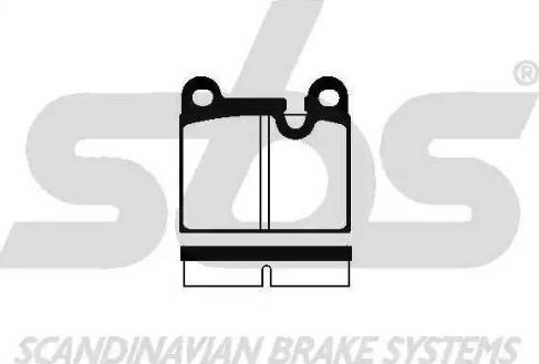 SBS 1501225608 - Kit de plaquettes de frein, frein à disque cwaw.fr