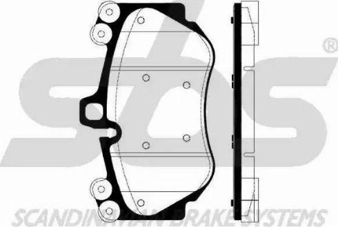 SBS 1501225610 - Kit de plaquettes de frein, frein à disque cwaw.fr