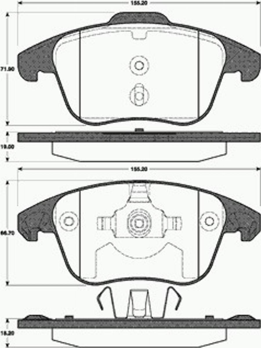 SBS 1501221956 - Kit de plaquettes de frein, frein à disque cwaw.fr