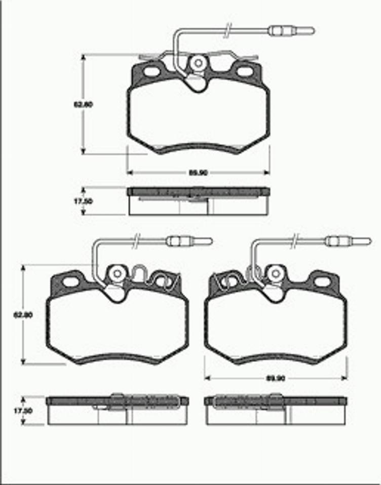 SBS 1501221924 - Kit de plaquettes de frein, frein à disque cwaw.fr