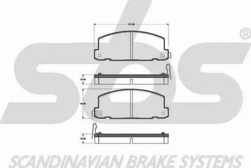 SBS 1501221402 - Kit de plaquettes de frein, frein à disque cwaw.fr