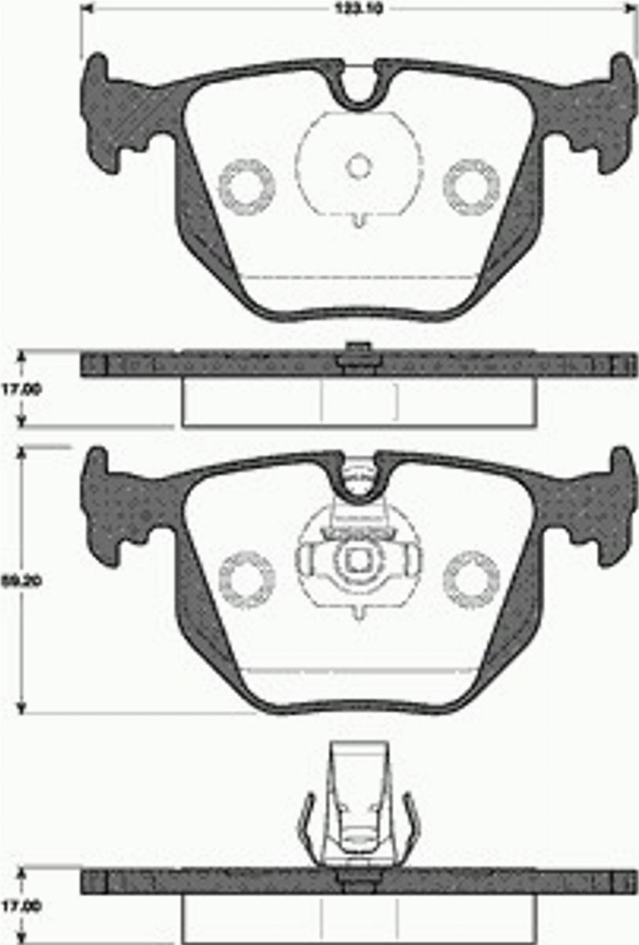 SBS 1501221518 - Kit de plaquettes de frein, frein à disque cwaw.fr